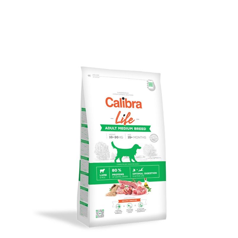 Calibra Life Dog Adult Medium Breed Lamb hondenvoer 2,5kg