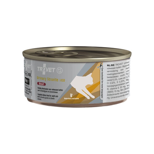 Trovet Urinary Struvite ASD rund kat natvoer blik 12x100gr