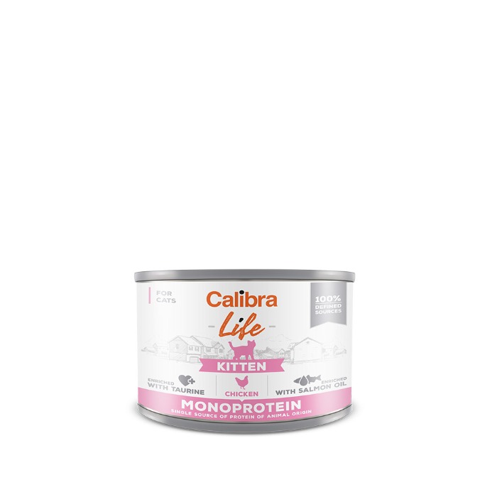 Calibra Life Cat Kitten Monoprotein Kip natvoer kitten 200 gram