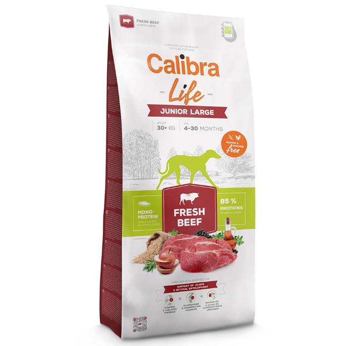 Calibra Life Dog Junior Large Breed Fresh Beef 2