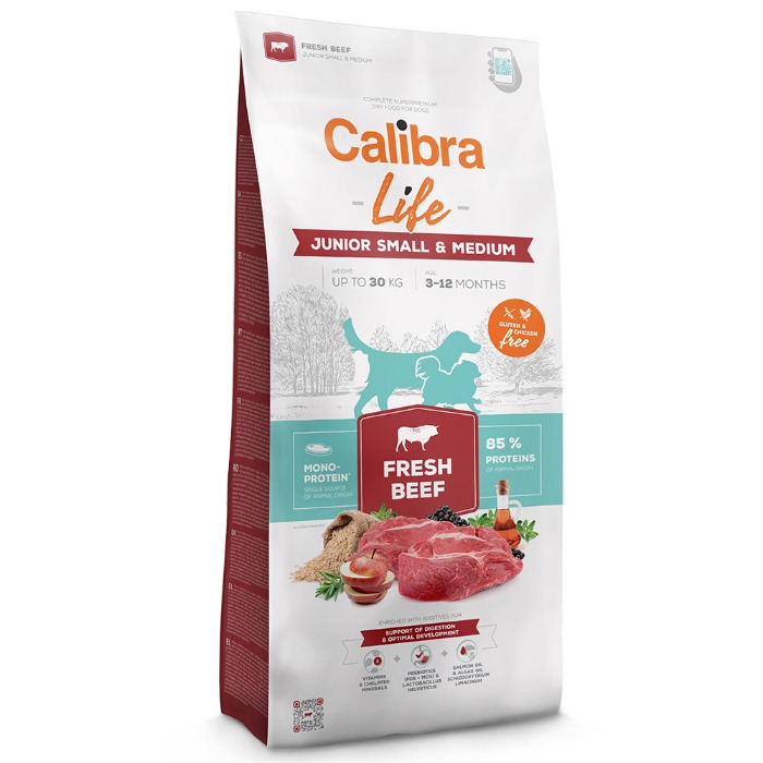 Calibra Life Dog Junior Small/Medium Breed Fresh Beef 2