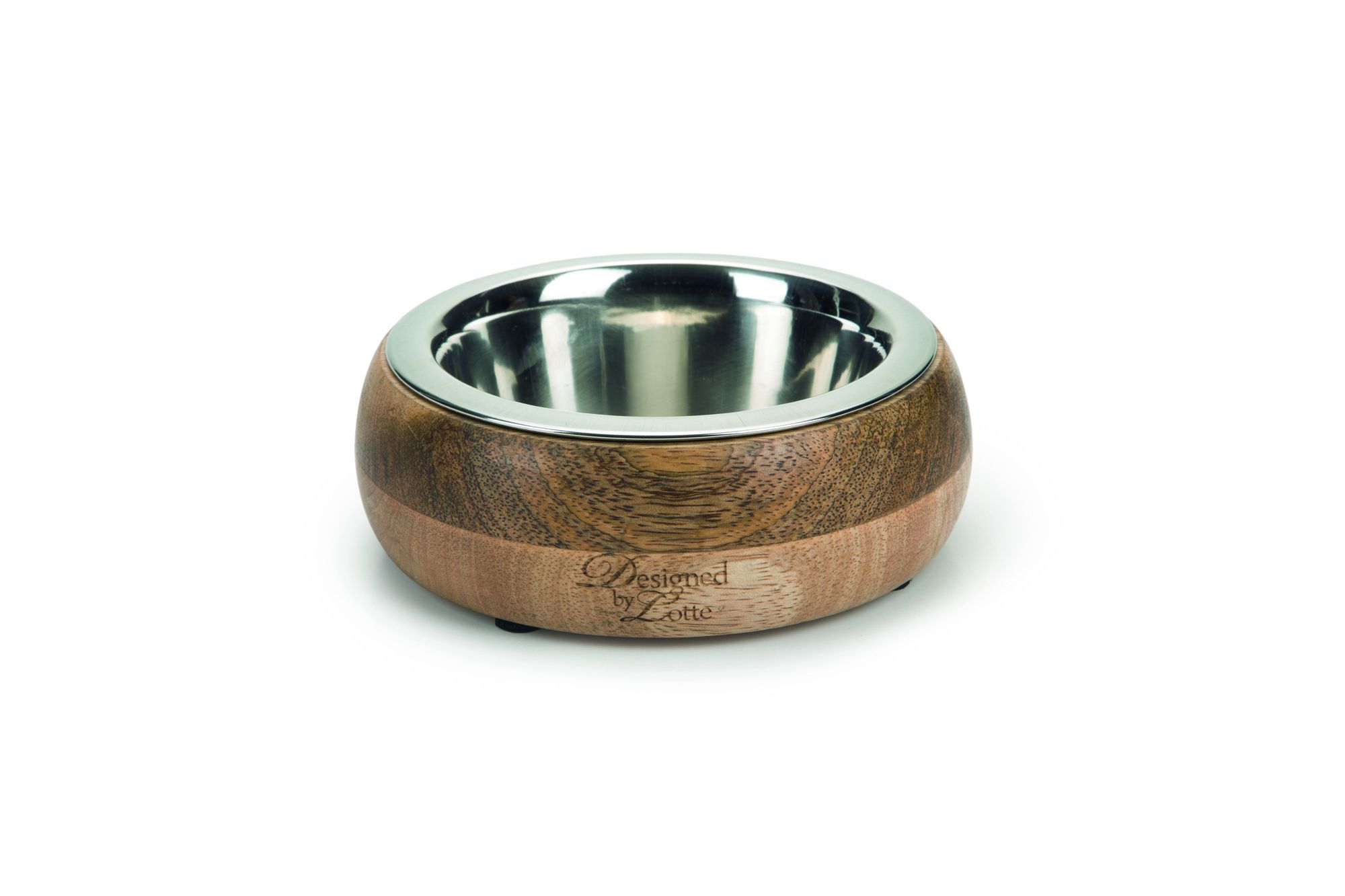Designed By Lotte Eet- en Drinkbak Hout Hond Mandira 13