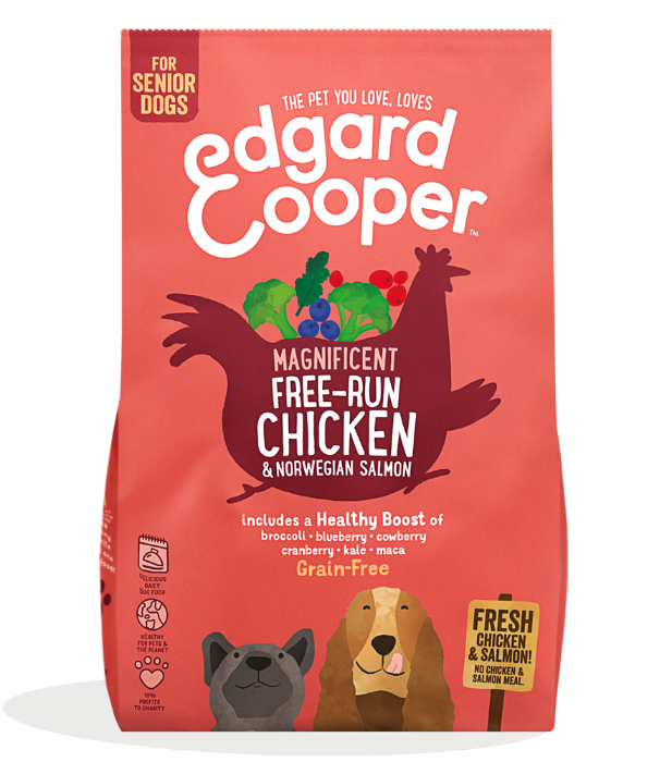 Edgard & Cooper Hond Senior Kip & Zalm 7kg