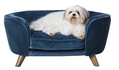 Enchanted hondenmand / sofa romy peacock blauw 67