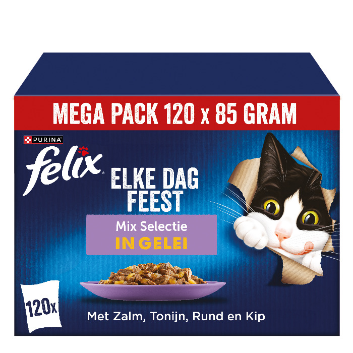 Felix Elke Dag Feest mix selectie in gelei 120 x 85 gram