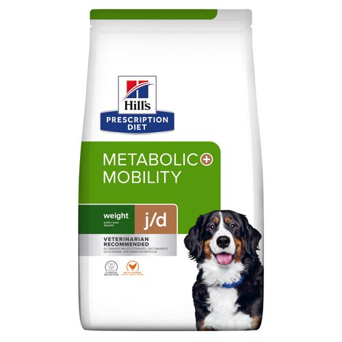 Hill&apos;s Prescription Diet J/D Metabolic + Mobility Weight Management hondenvoer met Kip 4kg zak