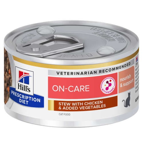 Hill&apos;s Prescription Diet ON-Care Stoofpotje voor met Kip & toegevoegde Groenten natvoer kat 82gr