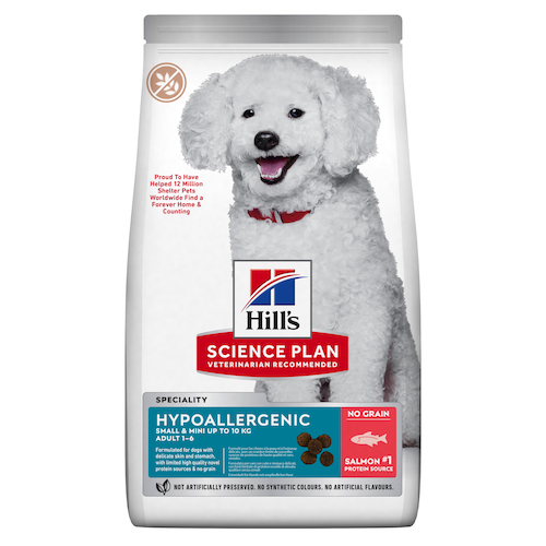 Hill&apos;s Science Plan Hond Adult Hypoallergenic Small&Mini Zalm 1