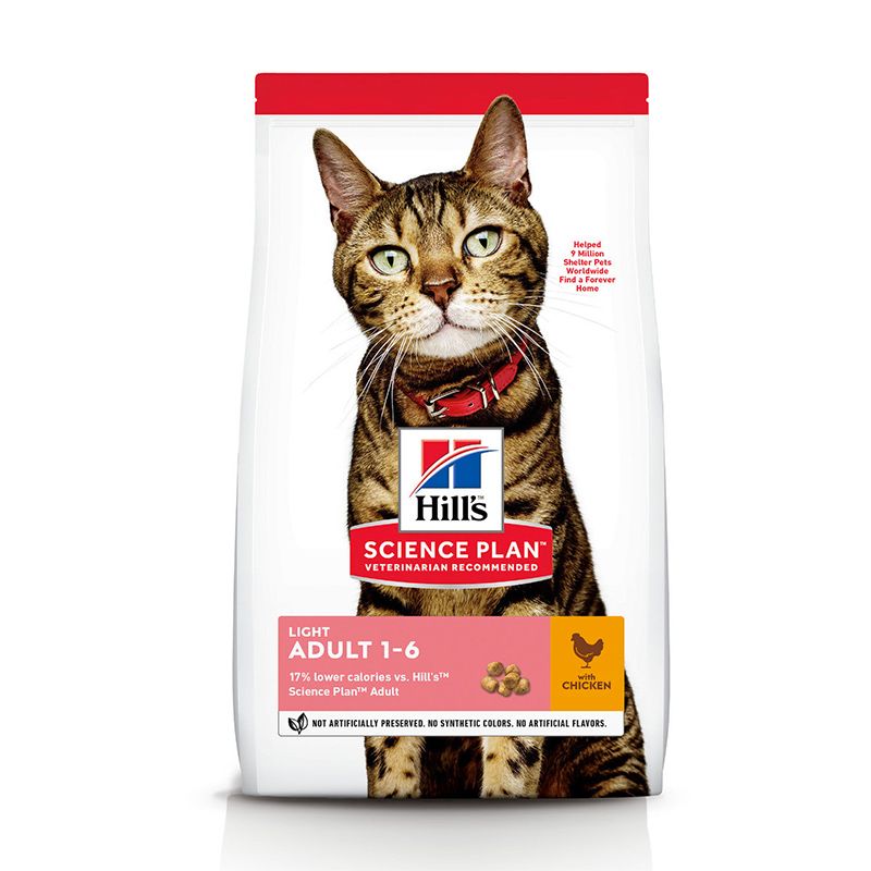 Hill&apos;s Science Plan Kat Adult Light Kip 10kg