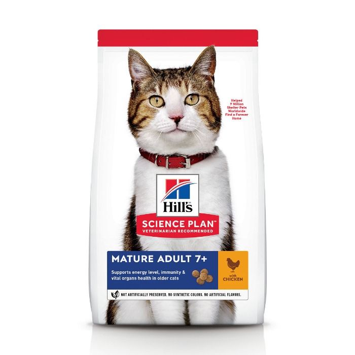 Hill&apos;s Science Plan Kat Mature Adult 7+ Kip 1