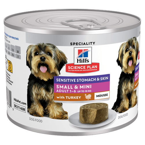 Hill&apos;s Science Plan Sensitive Stomach & Skin Small & Mini Adult Mousse hondenvoer met Kalkoen 12 x 200 gram