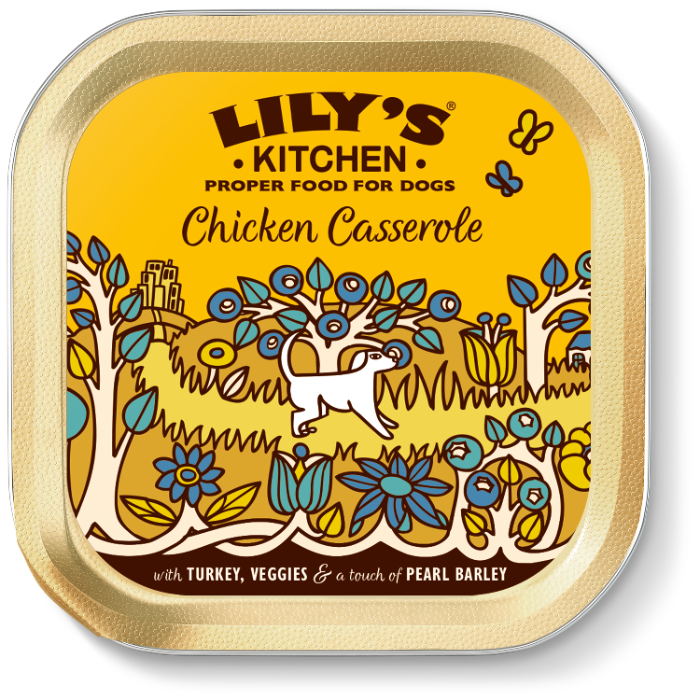 Lily&apos;s Kitchen Kip/Kalkoen Casserole hondenvoer nat 10 x 150 gram
