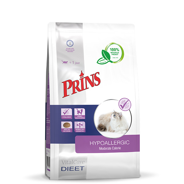 Prins VitalCare Dieet Hypoallergenic Moderate Calorie kattenvoer 1