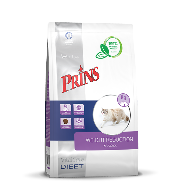 Prins VitalCare Dieet Weight Reduction & Diabetic kattenvoer 1