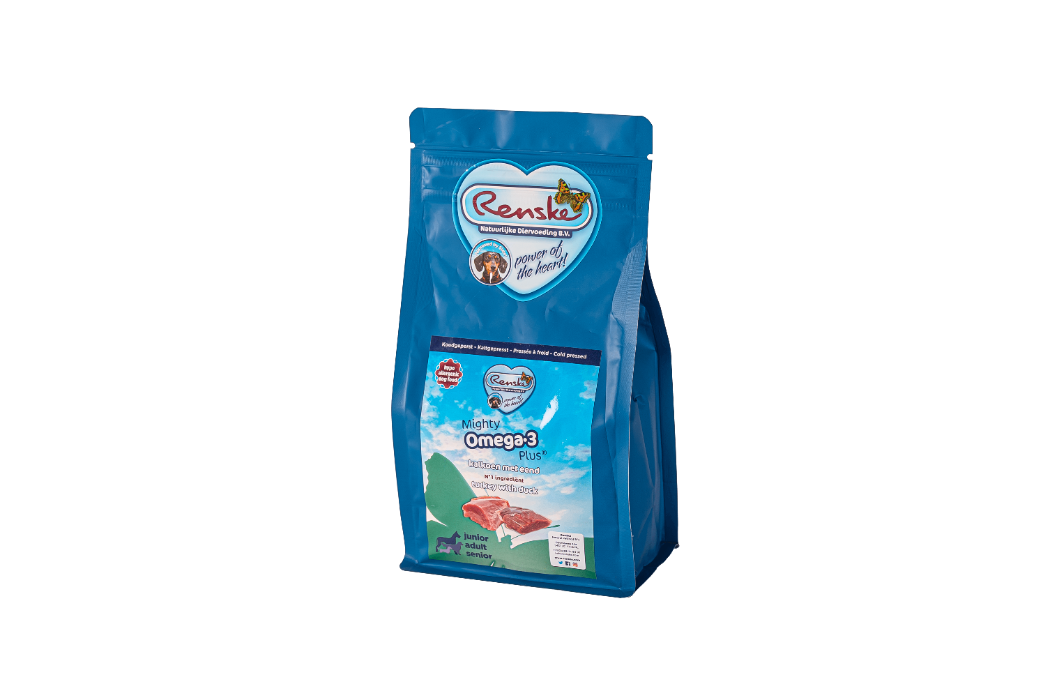 Renske Mighty Omega Plus Koud Geperst - Verse Kalkoen en Eend hond 600 gram