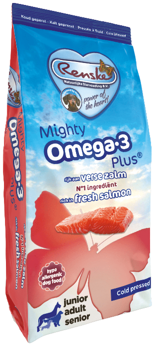 Renske Mighty Omega Plus Koud Geperst - Verse Zalm hond 3kg