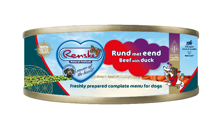 Renske Vers Vlees maaltijd Hond Rund/Eend 95gr