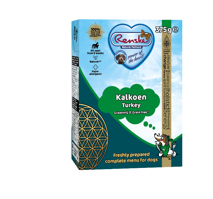 Renske vers hondenvoer kalkoen graanvrij 375 gram