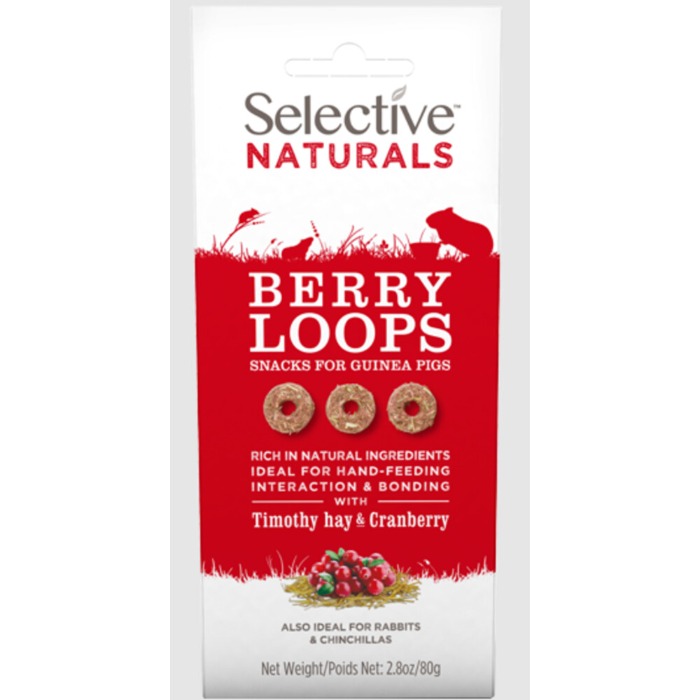 Supreme Selective Naturals Berry Loops cavia/konijnensnacks 80 gram