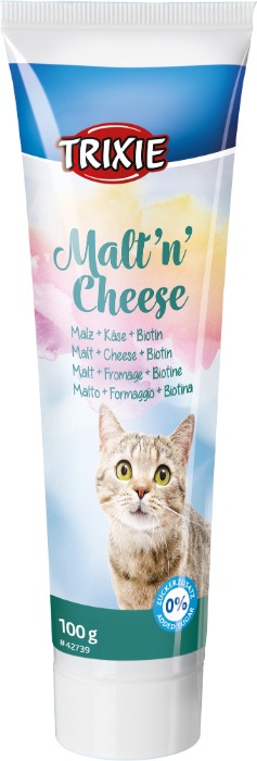 Trixie Malt&apos;n&apos;Cheese Anti-Haarbal kattensnack 100 gram