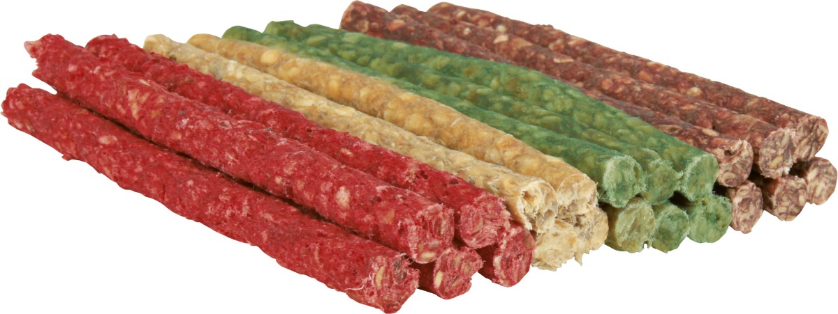 Trixie Munchy sticks gekleurde kauwrollen 12 cm 50 stuks