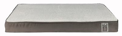 Trixie vitaal orthopedisch kussen taupe/lichtgrijs 100x70x9