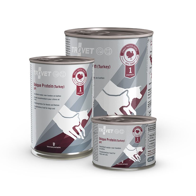 Trovet Unique Protein Kalkoen UPT Hond/Kat natvoer 6x400gr