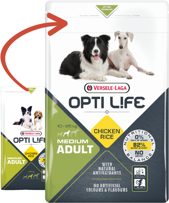 Versele Laga Opti Life adult medium hondenvoer 12