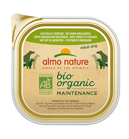 Almo Nature Dailymenu bio pate hond Kip en groenten 300gr