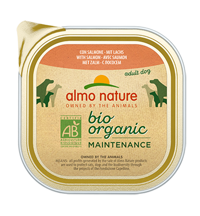 Almo Nature Dailymenu bio pate hond Zalm 300gr