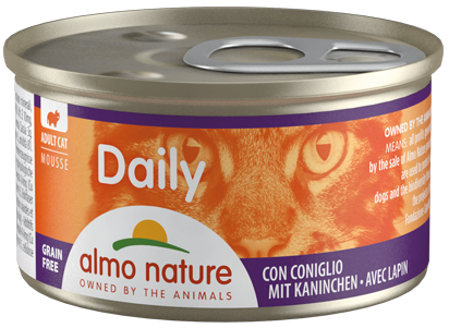 Almo Nature Dailymenu kat mousse konijn 85gr