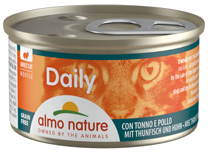 Almo Nature Dailymenu kat mousse tonijn en kip 85gr