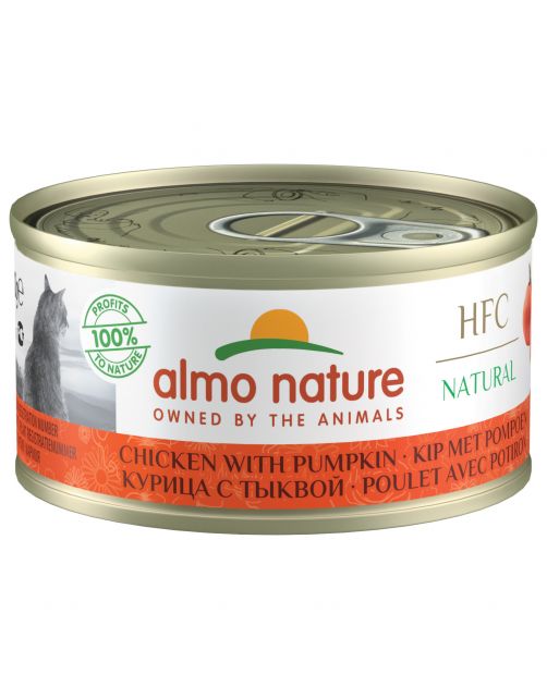 Almo Nature HFC kat kip&pompoen 70gr