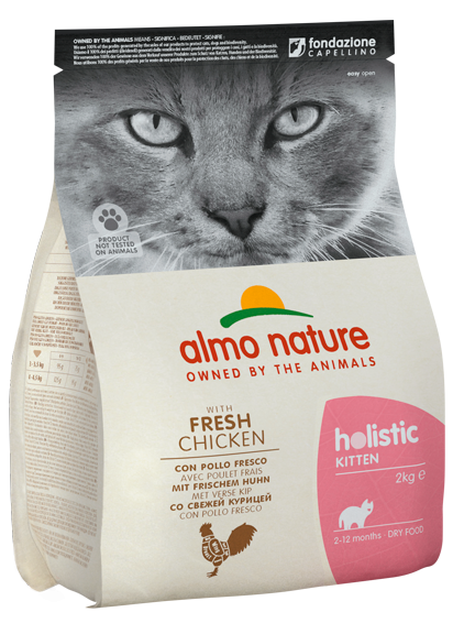 Almo Nature Holistic kat kitten kip en rijst 2kg