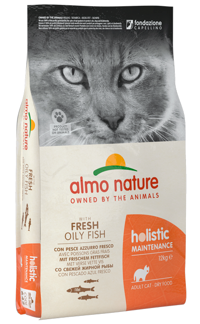 Almo Nature Holistic kat witvis en rijst 12kg
