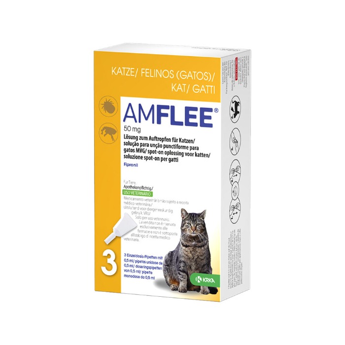 Amflee 50 mg Spot-on kat 3 pipetten