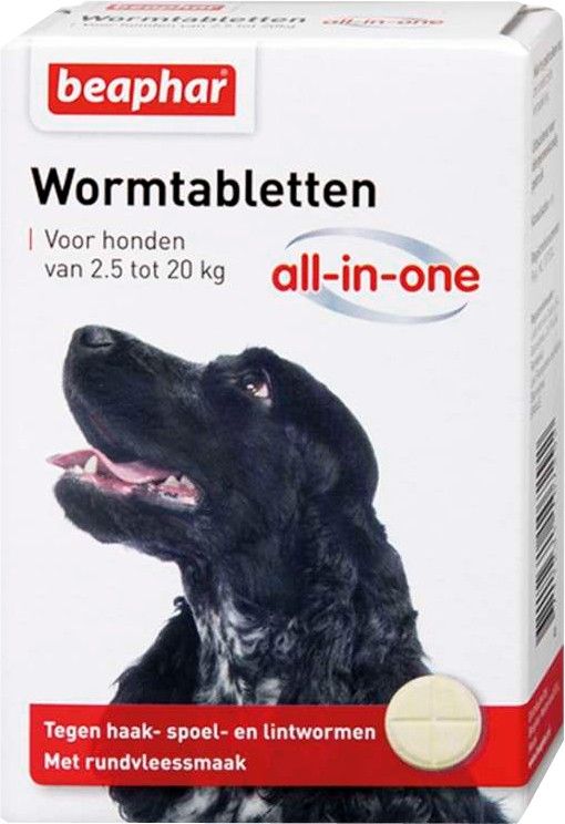 Beaphar Wormtablet All-In-One Hond S: 2