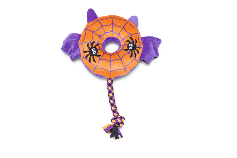 Beeztees Halloween Donut Vleermuis hondenspeelgoed
