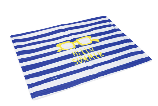 Beeztees Hello Summer Koelmat Blauw/Wit - 65x50 cm