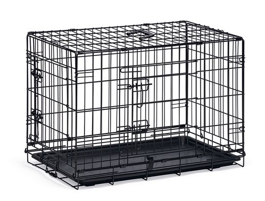 Beeztees Hondenbench 2-Deurs Zwart L 91x61x66 cm