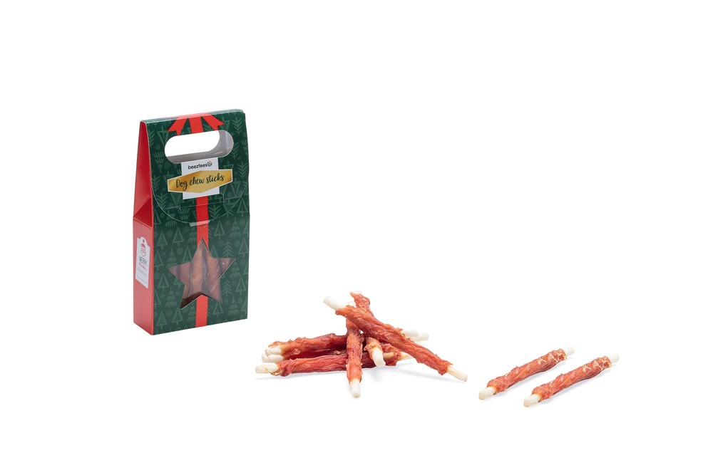 Beeztees Kerstkado Kauwstaven Eend hondensnack
