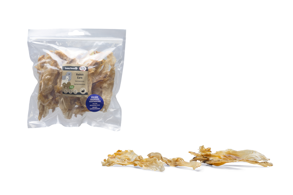 Beeztees Konijnenoren hondensnacks 220 gram