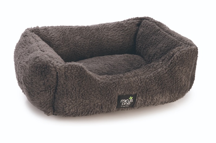 Beeztees Minus One ligbed Nox donkergrijs 48x37x18cm