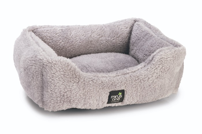 Beeztees Minus One ligbed Nox lichtgrijs 48x37x18cm