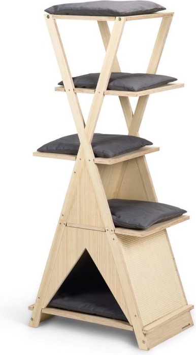 Beeztees Mirza Krabpaal Hout 70x40x135 cm