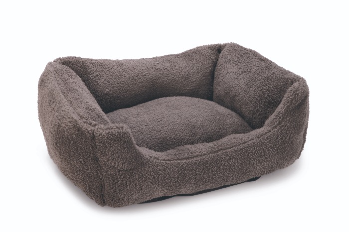 Beeztees Pluche Ligbed Kadi kat grijs 47x37x18cm