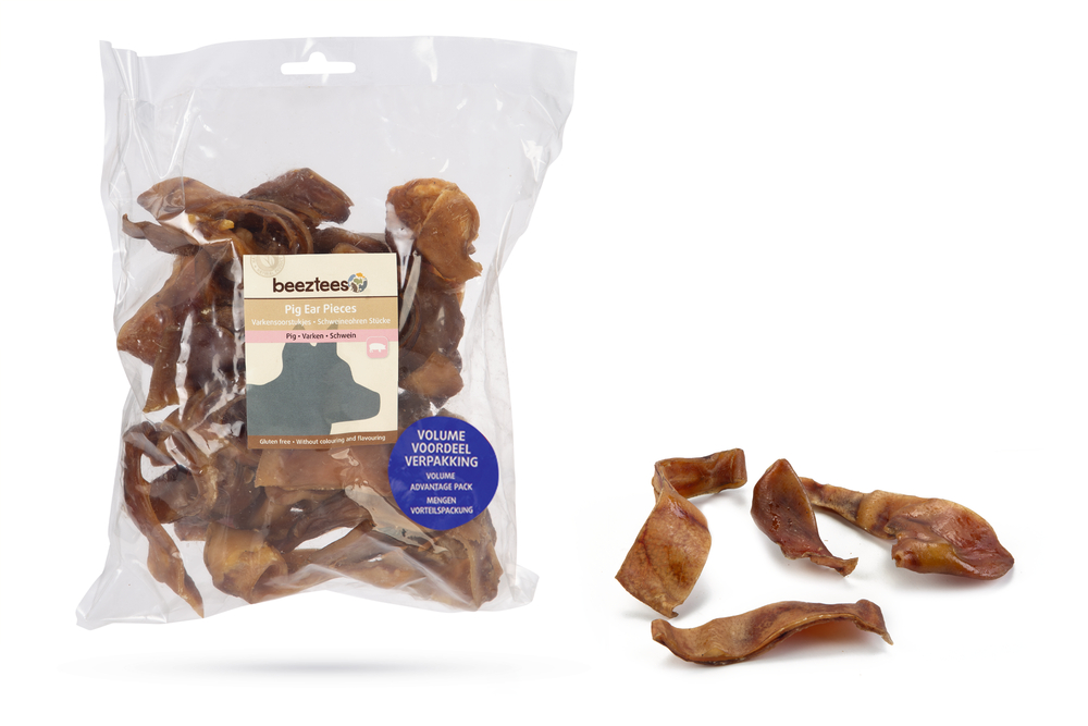 Beeztees Varkensoorstukjes hondensnacks 500 gram
