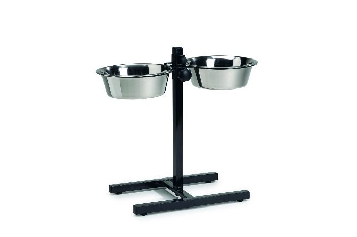 Beeztees Voerbak Standaard RVS Bak 25cm Zwart