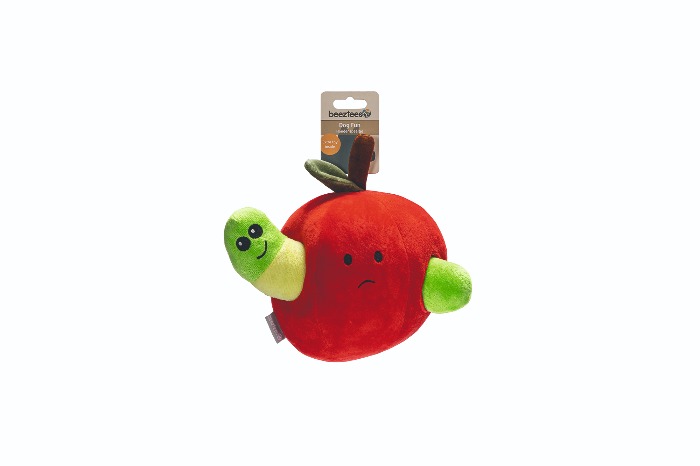 Beeztees hide and seek pluche appel hondenspeelgoed