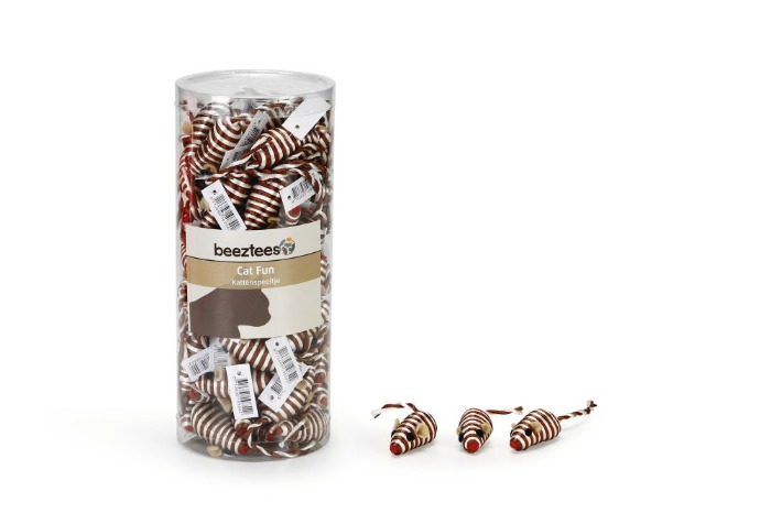 Beeztees kattenspeelgoed wikkelmuisje 5x2